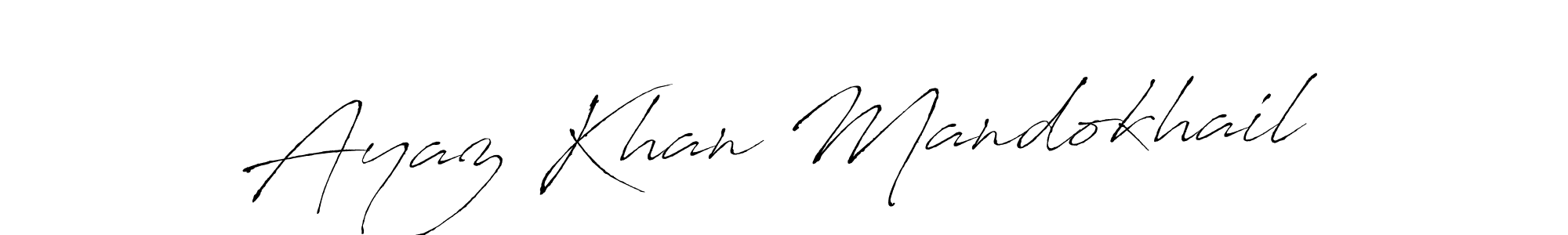 Also we have Ayaz Khan Mandokhail name is the best signature style. Create professional handwritten signature collection using Antro_Vectra autograph style. Ayaz Khan Mandokhail signature style 6 images and pictures png