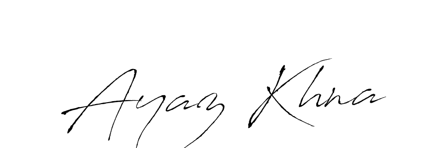 Also we have Ayaz Khna name is the best signature style. Create professional handwritten signature collection using Antro_Vectra autograph style. Ayaz Khna signature style 6 images and pictures png