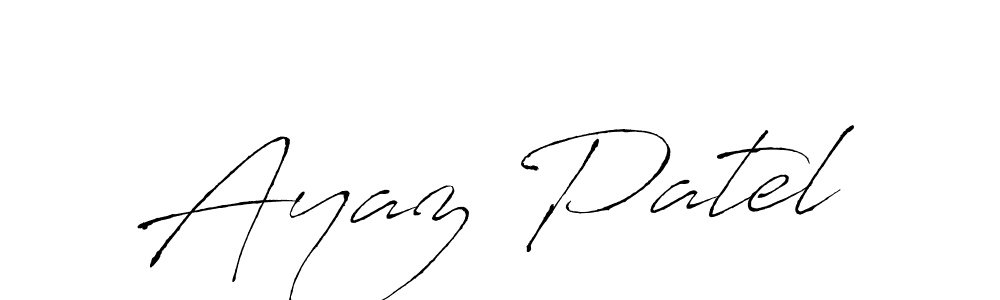 How to make Ayaz Patel signature? Antro_Vectra is a professional autograph style. Create handwritten signature for Ayaz Patel name. Ayaz Patel signature style 6 images and pictures png