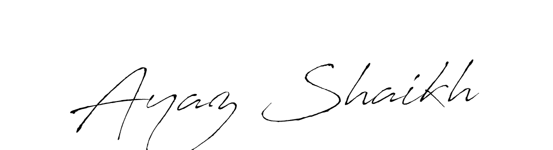 This is the best signature style for the Ayaz Shaikh name. Also you like these signature font (Antro_Vectra). Mix name signature. Ayaz Shaikh signature style 6 images and pictures png