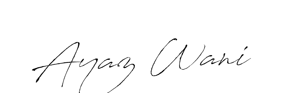 Create a beautiful signature design for name Ayaz Wani. With this signature (Antro_Vectra) fonts, you can make a handwritten signature for free. Ayaz Wani signature style 6 images and pictures png