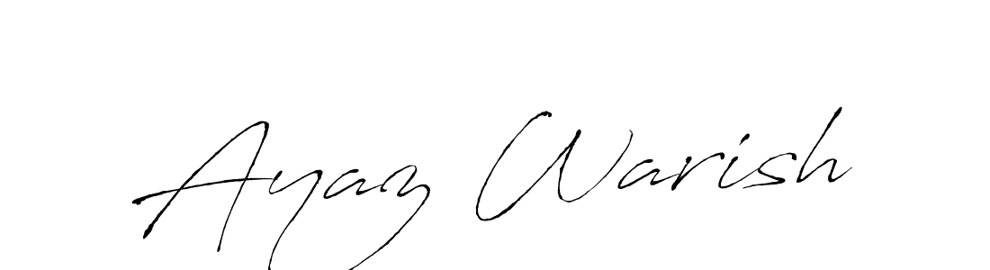 The best way (Antro_Vectra) to make a short signature is to pick only two or three words in your name. The name Ayaz Warish include a total of six letters. For converting this name. Ayaz Warish signature style 6 images and pictures png