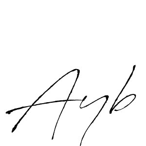 Antro_Vectra is a professional signature style that is perfect for those who want to add a touch of class to their signature. It is also a great choice for those who want to make their signature more unique. Get Ayb name to fancy signature for free. Ayb signature style 6 images and pictures png