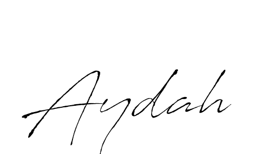 Design your own signature with our free online signature maker. With this signature software, you can create a handwritten (Antro_Vectra) signature for name Aydah. Aydah signature style 6 images and pictures png