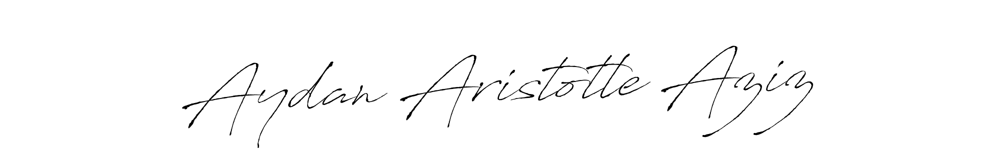 See photos of Aydan Aristotle Aziz official signature by Spectra . Check more albums & portfolios. Read reviews & check more about Antro_Vectra font. Aydan Aristotle Aziz signature style 6 images and pictures png
