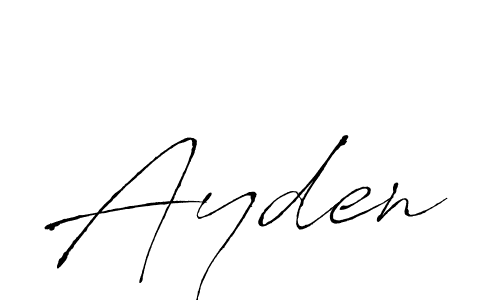 Create a beautiful signature design for name Ayden. With this signature (Antro_Vectra) fonts, you can make a handwritten signature for free. Ayden signature style 6 images and pictures png