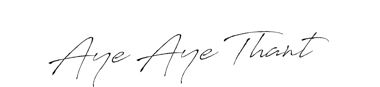 Also we have Aye Aye Thant name is the best signature style. Create professional handwritten signature collection using Antro_Vectra autograph style. Aye Aye Thant signature style 6 images and pictures png