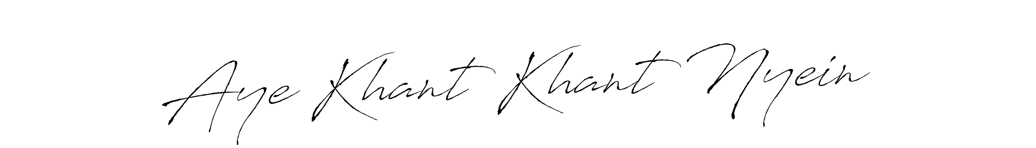 Design your own signature with our free online signature maker. With this signature software, you can create a handwritten (Antro_Vectra) signature for name Aye Khant Khant Nyein. Aye Khant Khant Nyein signature style 6 images and pictures png