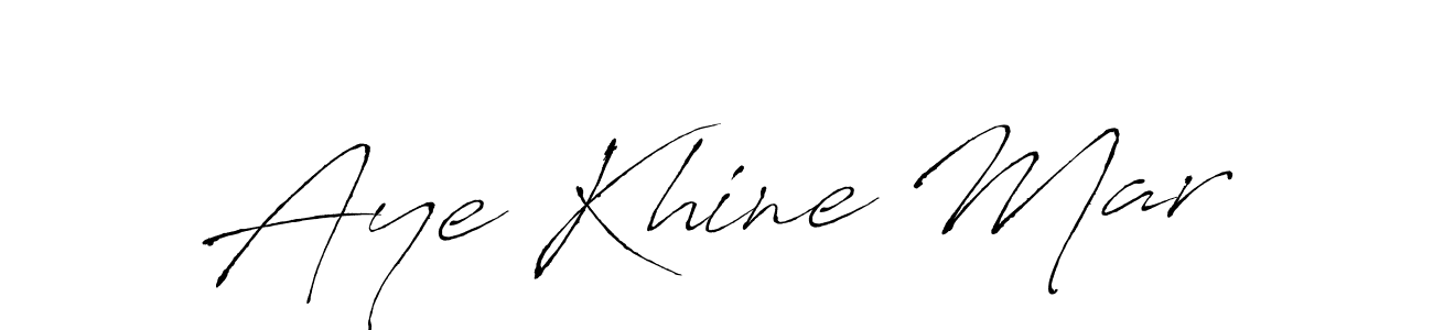 Antro_Vectra is a professional signature style that is perfect for those who want to add a touch of class to their signature. It is also a great choice for those who want to make their signature more unique. Get Aye Khine Mar name to fancy signature for free. Aye Khine Mar signature style 6 images and pictures png