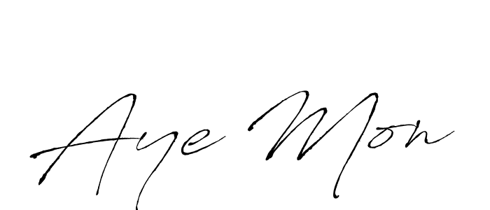 Design your own signature with our free online signature maker. With this signature software, you can create a handwritten (Antro_Vectra) signature for name Aye Mon. Aye Mon signature style 6 images and pictures png