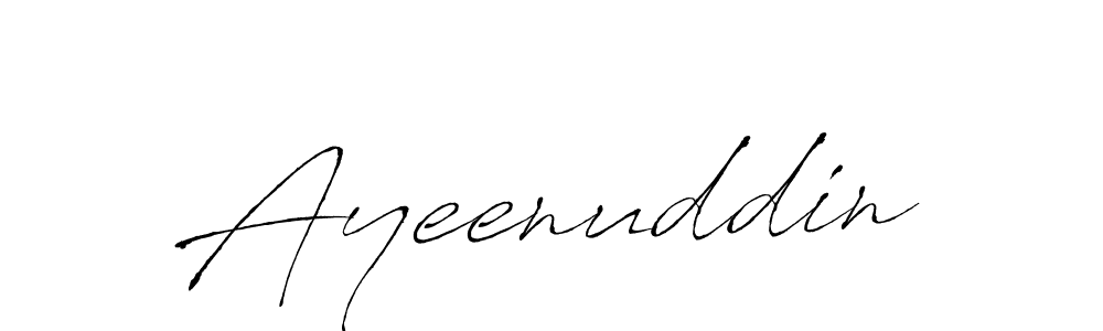 Use a signature maker to create a handwritten signature online. With this signature software, you can design (Antro_Vectra) your own signature for name Ayeenuddin. Ayeenuddin signature style 6 images and pictures png