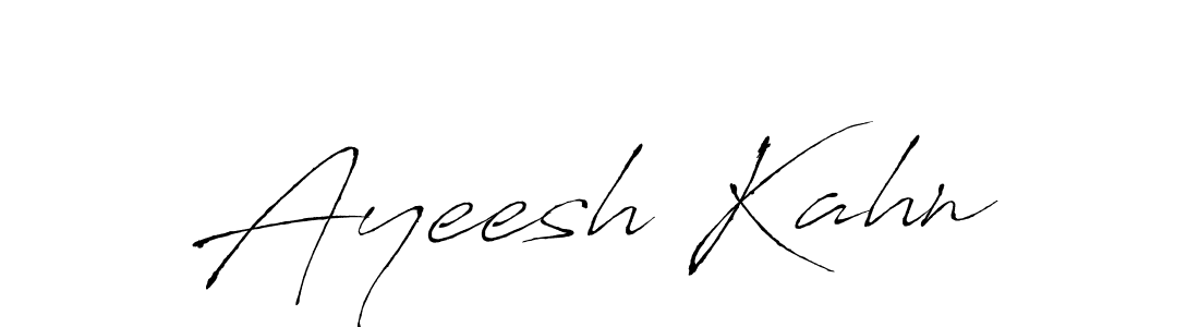 This is the best signature style for the Ayeesh Kahn name. Also you like these signature font (Antro_Vectra). Mix name signature. Ayeesh Kahn signature style 6 images and pictures png