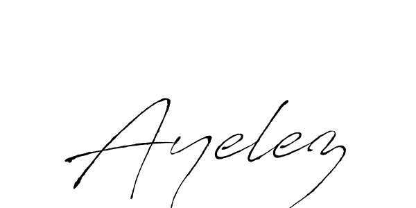 Make a beautiful signature design for name Ayelez. With this signature (Antro_Vectra) style, you can create a handwritten signature for free. Ayelez signature style 6 images and pictures png