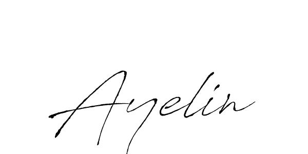 How to make Ayelin name signature. Use Antro_Vectra style for creating short signs online. This is the latest handwritten sign. Ayelin signature style 6 images and pictures png
