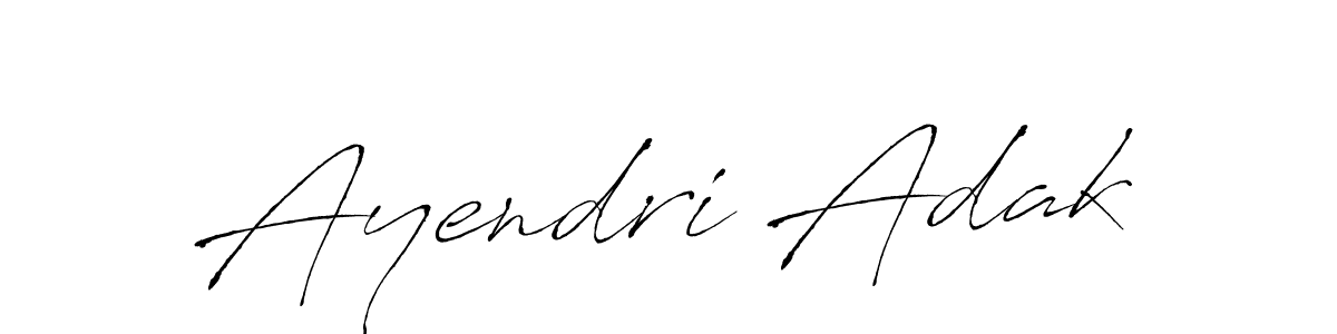 Make a beautiful signature design for name Ayendri Adak. With this signature (Antro_Vectra) style, you can create a handwritten signature for free. Ayendri Adak signature style 6 images and pictures png