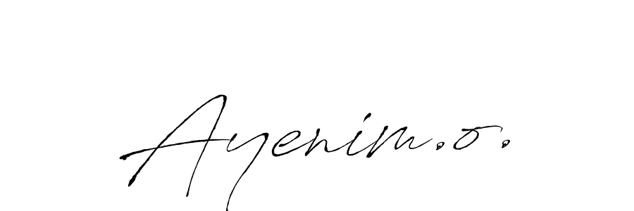 Create a beautiful signature design for name Ayenim.o.. With this signature (Antro_Vectra) fonts, you can make a handwritten signature for free. Ayenim.o. signature style 6 images and pictures png