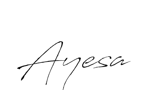 Design your own signature with our free online signature maker. With this signature software, you can create a handwritten (Antro_Vectra) signature for name Ayesa. Ayesa signature style 6 images and pictures png