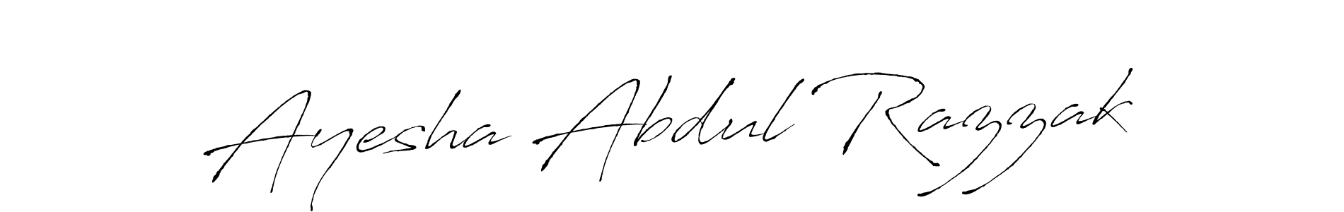 Make a short Ayesha Abdul Razzak signature style. Manage your documents anywhere anytime using Antro_Vectra. Create and add eSignatures, submit forms, share and send files easily. Ayesha Abdul Razzak signature style 6 images and pictures png