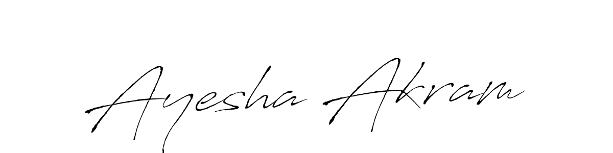 How to make Ayesha Akram name signature. Use Antro_Vectra style for creating short signs online. This is the latest handwritten sign. Ayesha Akram signature style 6 images and pictures png