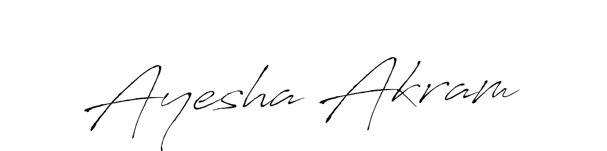 Design your own signature with our free online signature maker. With this signature software, you can create a handwritten (Antro_Vectra) signature for name Ayesha Akram. Ayesha Akram signature style 6 images and pictures png