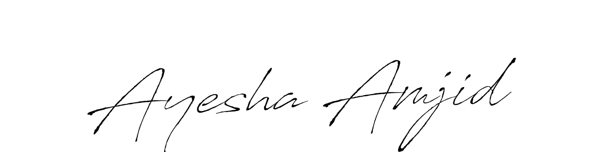 Also You can easily find your signature by using the search form. We will create Ayesha Amjid name handwritten signature images for you free of cost using Antro_Vectra sign style. Ayesha Amjid signature style 6 images and pictures png