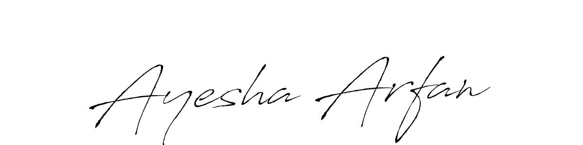 You can use this online signature creator to create a handwritten signature for the name Ayesha Arfan. This is the best online autograph maker. Ayesha Arfan signature style 6 images and pictures png