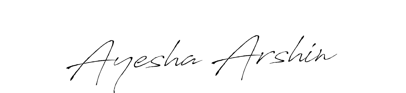 You should practise on your own different ways (Antro_Vectra) to write your name (Ayesha Arshin) in signature. don't let someone else do it for you. Ayesha Arshin signature style 6 images and pictures png