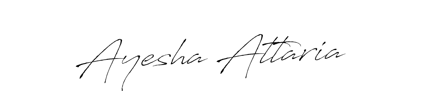 Antro_Vectra is a professional signature style that is perfect for those who want to add a touch of class to their signature. It is also a great choice for those who want to make their signature more unique. Get Ayesha Attaria name to fancy signature for free. Ayesha Attaria signature style 6 images and pictures png