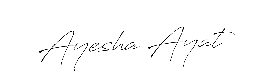 This is the best signature style for the Ayesha Ayat name. Also you like these signature font (Antro_Vectra). Mix name signature. Ayesha Ayat signature style 6 images and pictures png