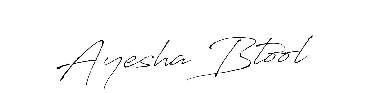 Make a beautiful signature design for name Ayesha Btool. With this signature (Antro_Vectra) style, you can create a handwritten signature for free. Ayesha Btool signature style 6 images and pictures png