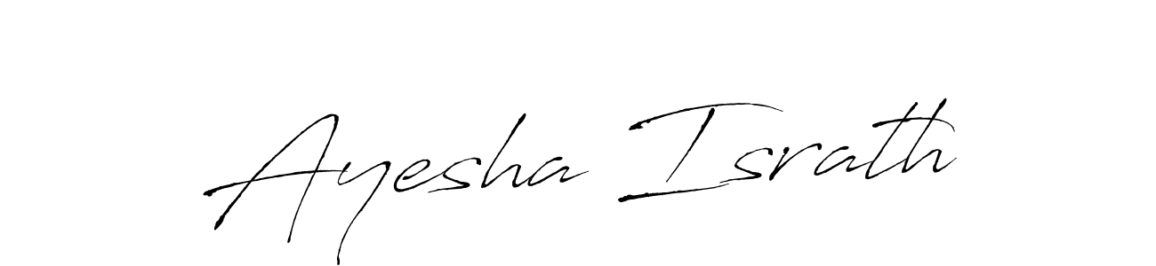 You should practise on your own different ways (Antro_Vectra) to write your name (Ayesha Israth) in signature. don't let someone else do it for you. Ayesha Israth signature style 6 images and pictures png