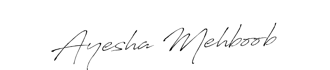 Use a signature maker to create a handwritten signature online. With this signature software, you can design (Antro_Vectra) your own signature for name Ayesha Mehboob. Ayesha Mehboob signature style 6 images and pictures png