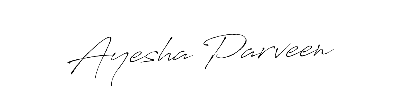 Ayesha Parveen stylish signature style. Best Handwritten Sign (Antro_Vectra) for my name. Handwritten Signature Collection Ideas for my name Ayesha Parveen. Ayesha Parveen signature style 6 images and pictures png