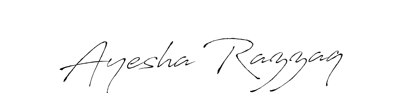 Antro_Vectra is a professional signature style that is perfect for those who want to add a touch of class to their signature. It is also a great choice for those who want to make their signature more unique. Get Ayesha Razzaq name to fancy signature for free. Ayesha Razzaq signature style 6 images and pictures png