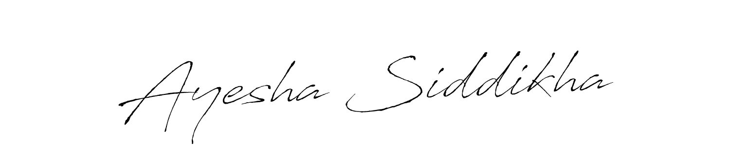 Ayesha Siddikha stylish signature style. Best Handwritten Sign (Antro_Vectra) for my name. Handwritten Signature Collection Ideas for my name Ayesha Siddikha. Ayesha Siddikha signature style 6 images and pictures png