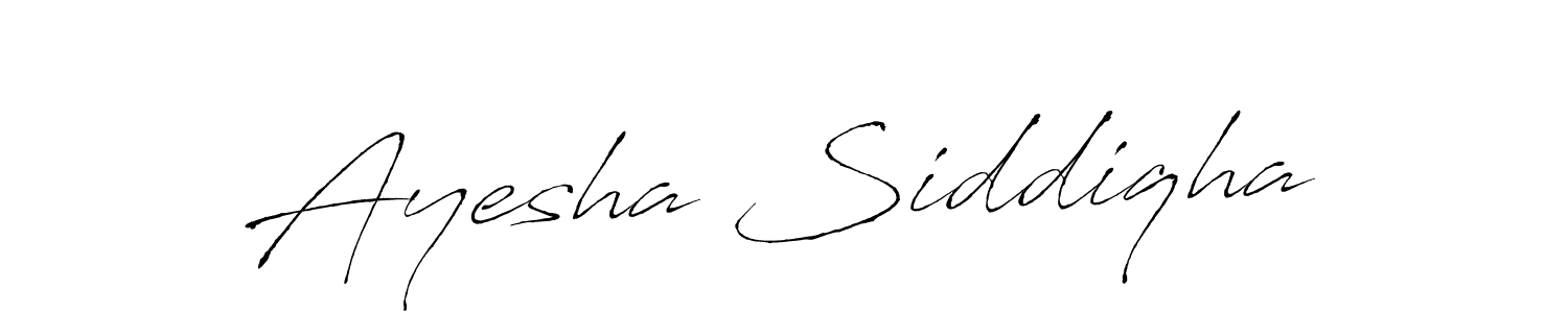 Make a beautiful signature design for name Ayesha Siddiqha. With this signature (Antro_Vectra) style, you can create a handwritten signature for free. Ayesha Siddiqha signature style 6 images and pictures png