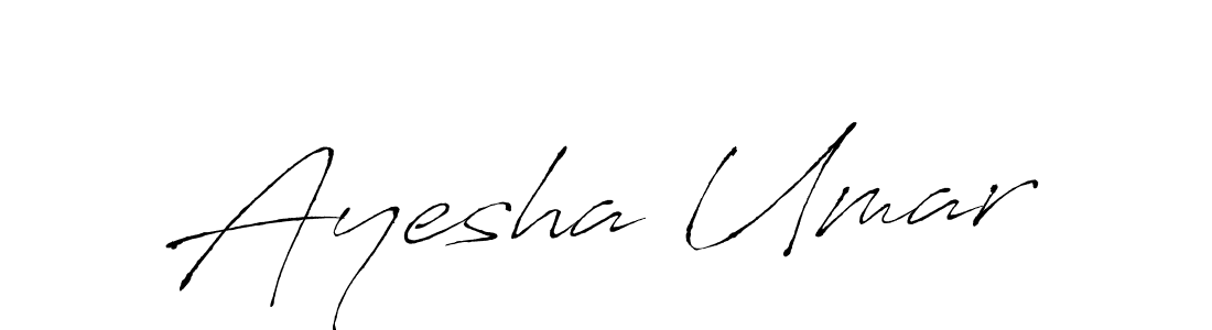Design your own signature with our free online signature maker. With this signature software, you can create a handwritten (Antro_Vectra) signature for name Ayesha Umar. Ayesha Umar signature style 6 images and pictures png