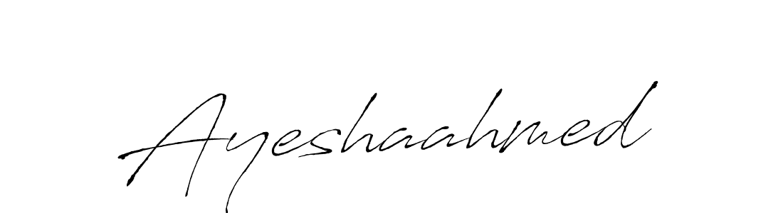 Design your own signature with our free online signature maker. With this signature software, you can create a handwritten (Antro_Vectra) signature for name Ayeshaahmed. Ayeshaahmed signature style 6 images and pictures png
