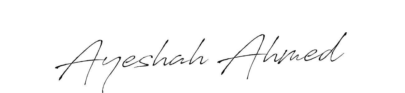 The best way (Antro_Vectra) to make a short signature is to pick only two or three words in your name. The name Ayeshah Ahmed include a total of six letters. For converting this name. Ayeshah Ahmed signature style 6 images and pictures png