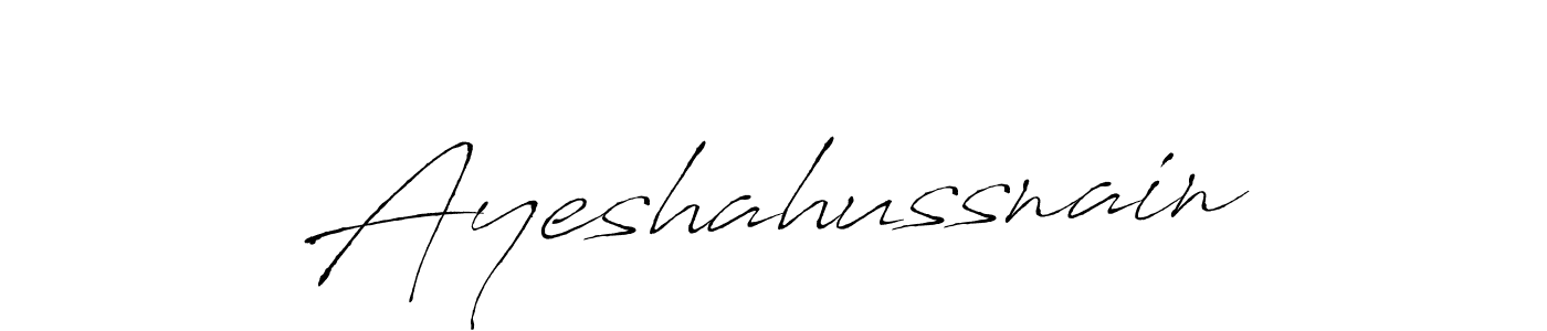 This is the best signature style for the Ayeshahussnain name. Also you like these signature font (Antro_Vectra). Mix name signature. Ayeshahussnain signature style 6 images and pictures png