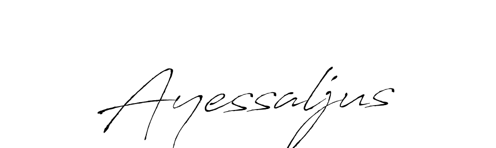 Use a signature maker to create a handwritten signature online. With this signature software, you can design (Antro_Vectra) your own signature for name Ayessaljus. Ayessaljus signature style 6 images and pictures png