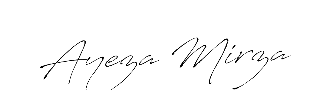 How to make Ayeza Mirza name signature. Use Antro_Vectra style for creating short signs online. This is the latest handwritten sign. Ayeza Mirza signature style 6 images and pictures png