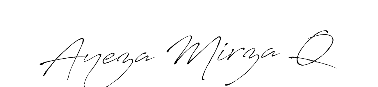 Once you've used our free online signature maker to create your best signature Antro_Vectra style, it's time to enjoy all of the benefits that Ayeza Mirza Q name signing documents. Ayeza Mirza Q signature style 6 images and pictures png