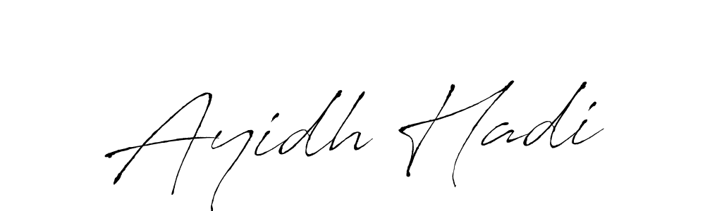 The best way (Antro_Vectra) to make a short signature is to pick only two or three words in your name. The name Ayidh Hadi include a total of six letters. For converting this name. Ayidh Hadi signature style 6 images and pictures png