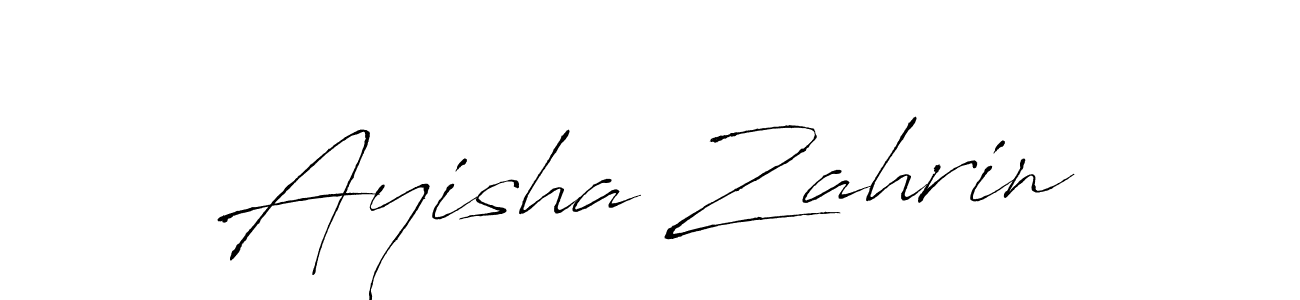 Also You can easily find your signature by using the search form. We will create Ayisha Zahrin name handwritten signature images for you free of cost using Antro_Vectra sign style. Ayisha Zahrin signature style 6 images and pictures png