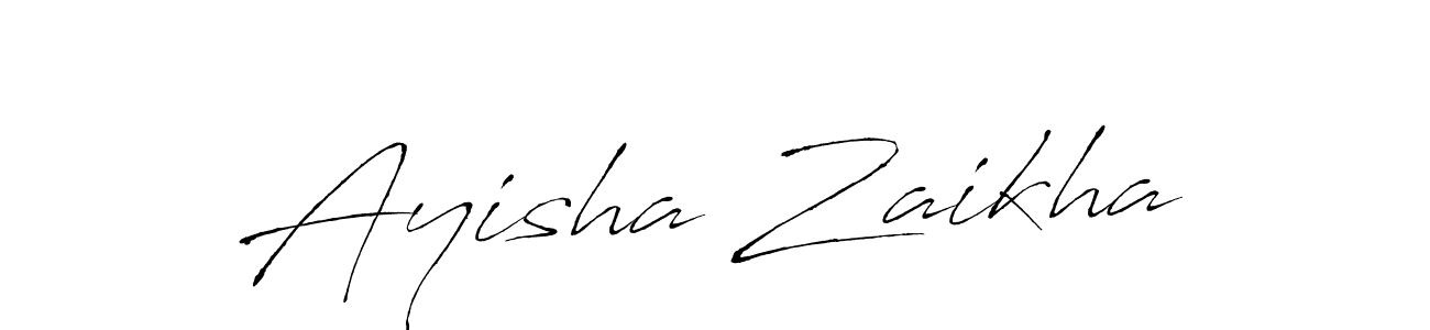 This is the best signature style for the Ayisha Zaikha name. Also you like these signature font (Antro_Vectra). Mix name signature. Ayisha Zaikha signature style 6 images and pictures png