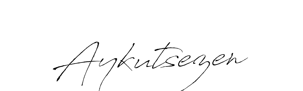 Aykutsezen stylish signature style. Best Handwritten Sign (Antro_Vectra) for my name. Handwritten Signature Collection Ideas for my name Aykutsezen. Aykutsezen signature style 6 images and pictures png