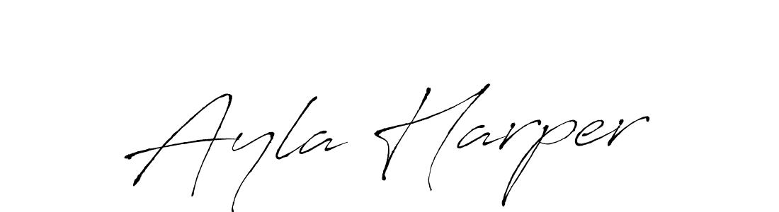 Ayla Harper stylish signature style. Best Handwritten Sign (Antro_Vectra) for my name. Handwritten Signature Collection Ideas for my name Ayla Harper. Ayla Harper signature style 6 images and pictures png