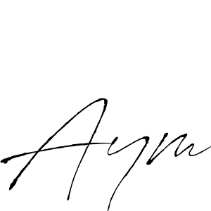 Antro_Vectra is a professional signature style that is perfect for those who want to add a touch of class to their signature. It is also a great choice for those who want to make their signature more unique. Get Aym name to fancy signature for free. Aym signature style 6 images and pictures png