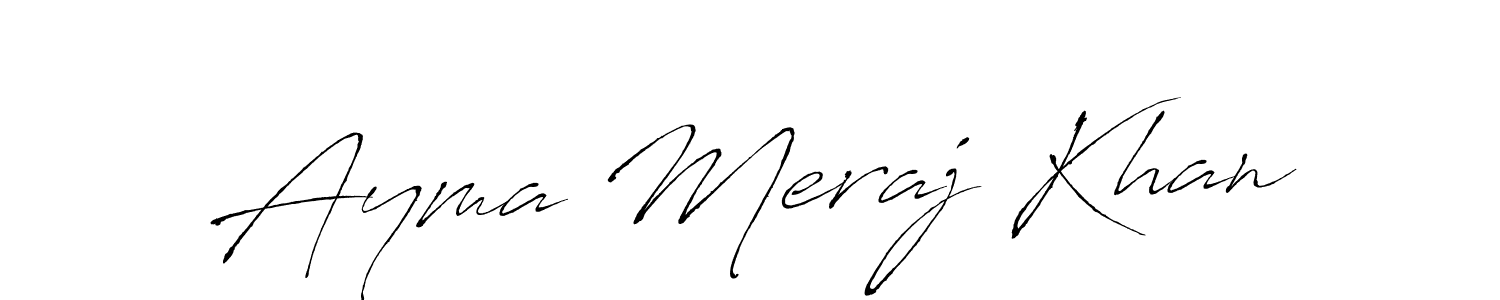 Also we have Ayma Meraj Khan name is the best signature style. Create professional handwritten signature collection using Antro_Vectra autograph style. Ayma Meraj Khan signature style 6 images and pictures png